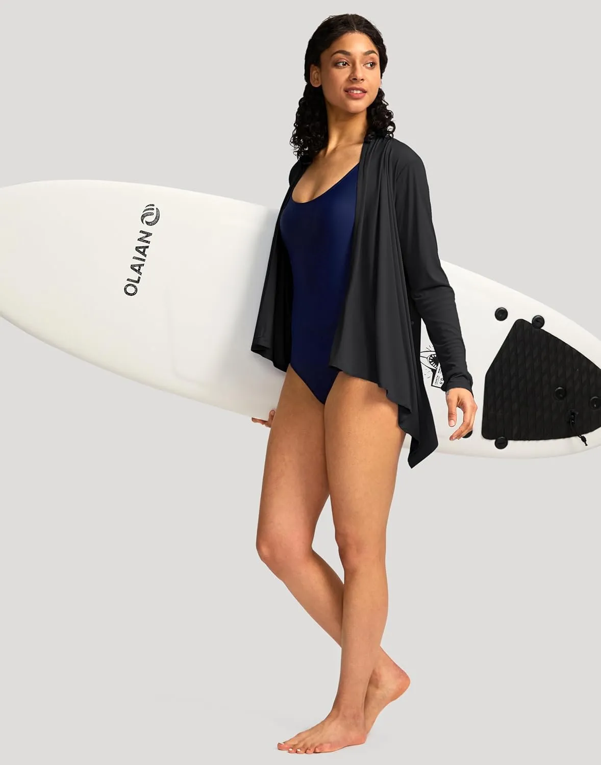 SANTINY UPF50  Sun Shirt for Women Long Sleeve SPF UV Sun Protection Shirts Lightweight Cardigan with Pockets Swim Cover Up
