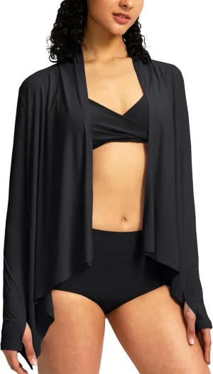 SANTINY UPF50  Sun Shirt for Women Long Sleeve SPF UV Sun Protection Shirts Lightweight Cardigan with Pockets Swim Cover Up