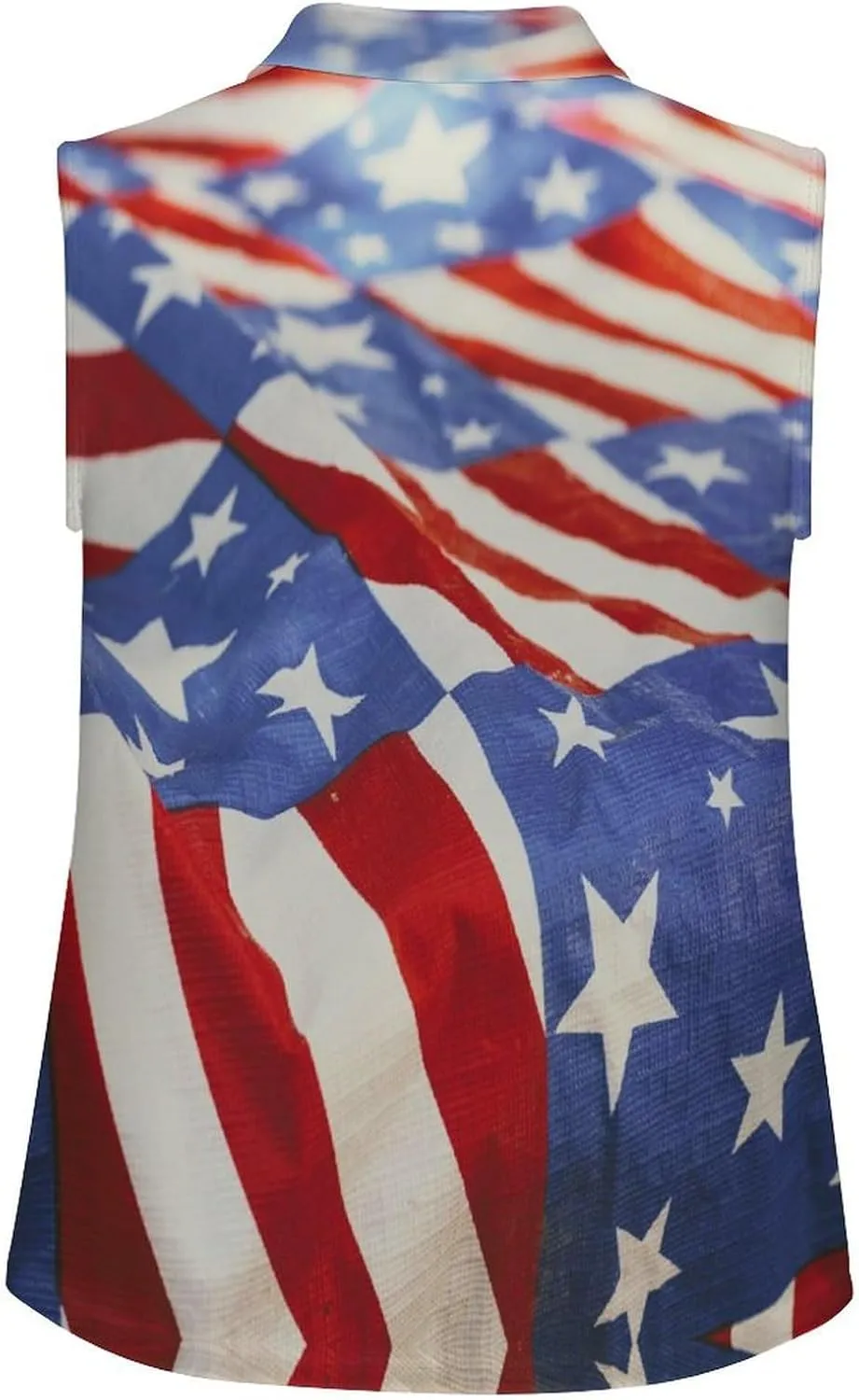 Sleeveless Shirts for Women Venezuela Flag V Neck Shirt Casual PO-LO Tank Top Pullover Quick Dry with Designs