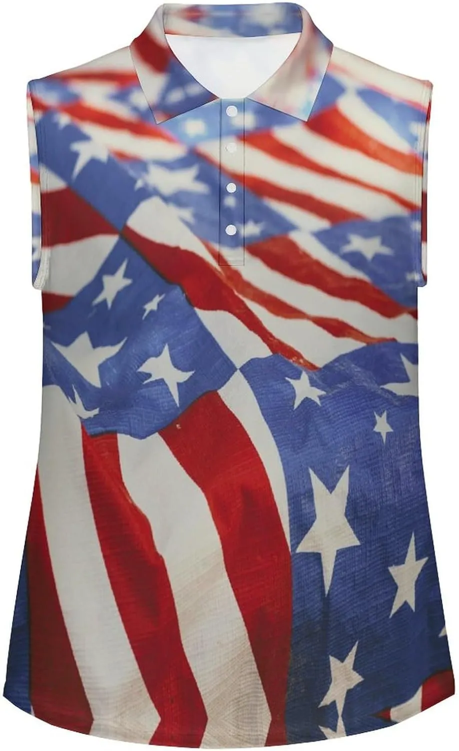 Sleeveless Shirts for Women Venezuela Flag V Neck Shirt Casual PO-LO Tank Top Pullover Quick Dry with Designs