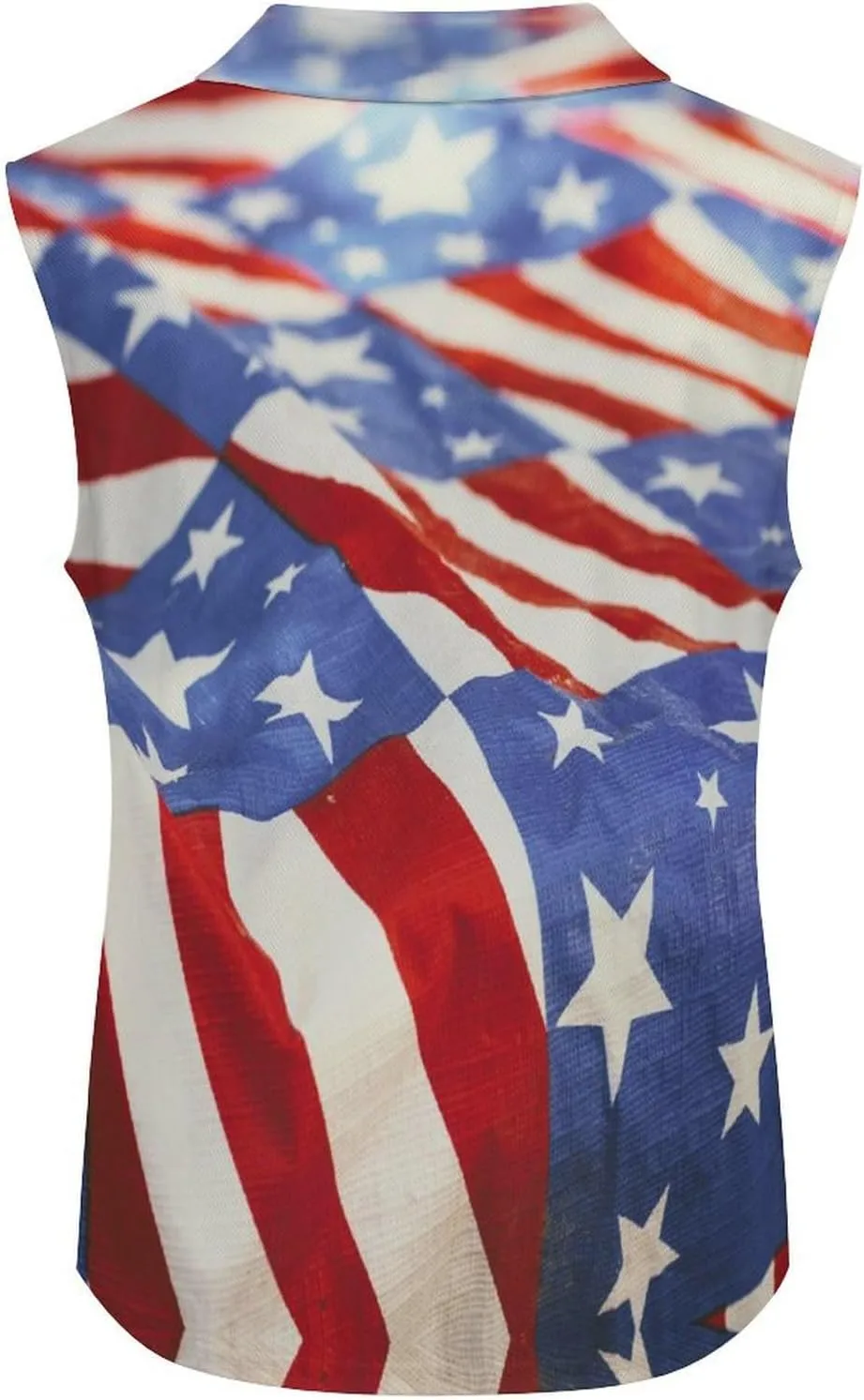 Sleeveless Shirts for Women Venezuela Flag V Neck Shirt Casual PO-LO Tank Top Pullover Quick Dry with Designs