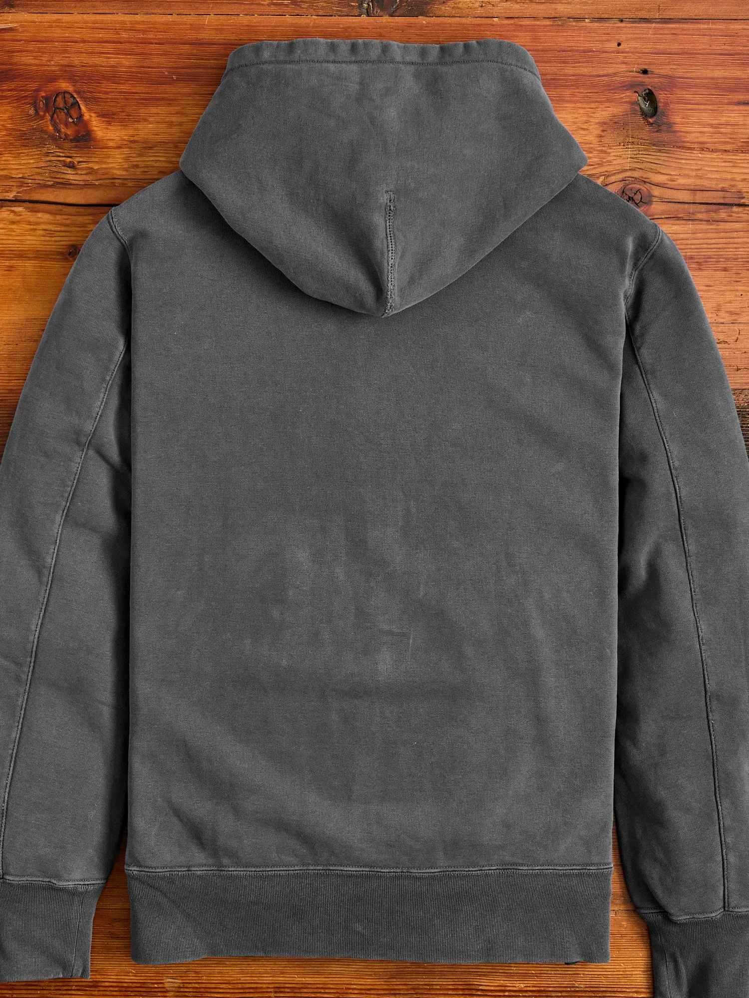 Special Finish Zip Hoodie in Black