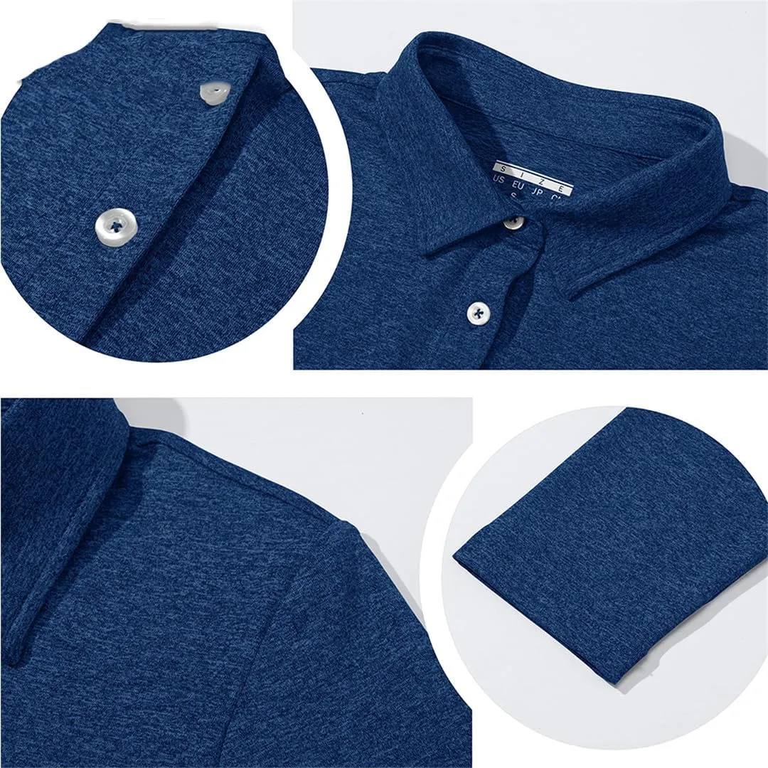 Summer Outdoor Polos T-Shirts Women Long Sleeve Hiking Athletic Quick Dry Tee Shirt Tops