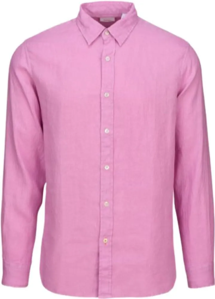 SWIMS Amalfi 100% Linen Shirts for Men, Collar Button Down Shirt, Mens Casual Long Sleeves Untucked Vacation Resort Wear