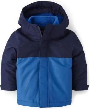 The Children's Place Baby Boys' and Toddler Heavy 3 in 1 Winter Jacket, Wind Water-Resistant Shell, Fleece Inner
