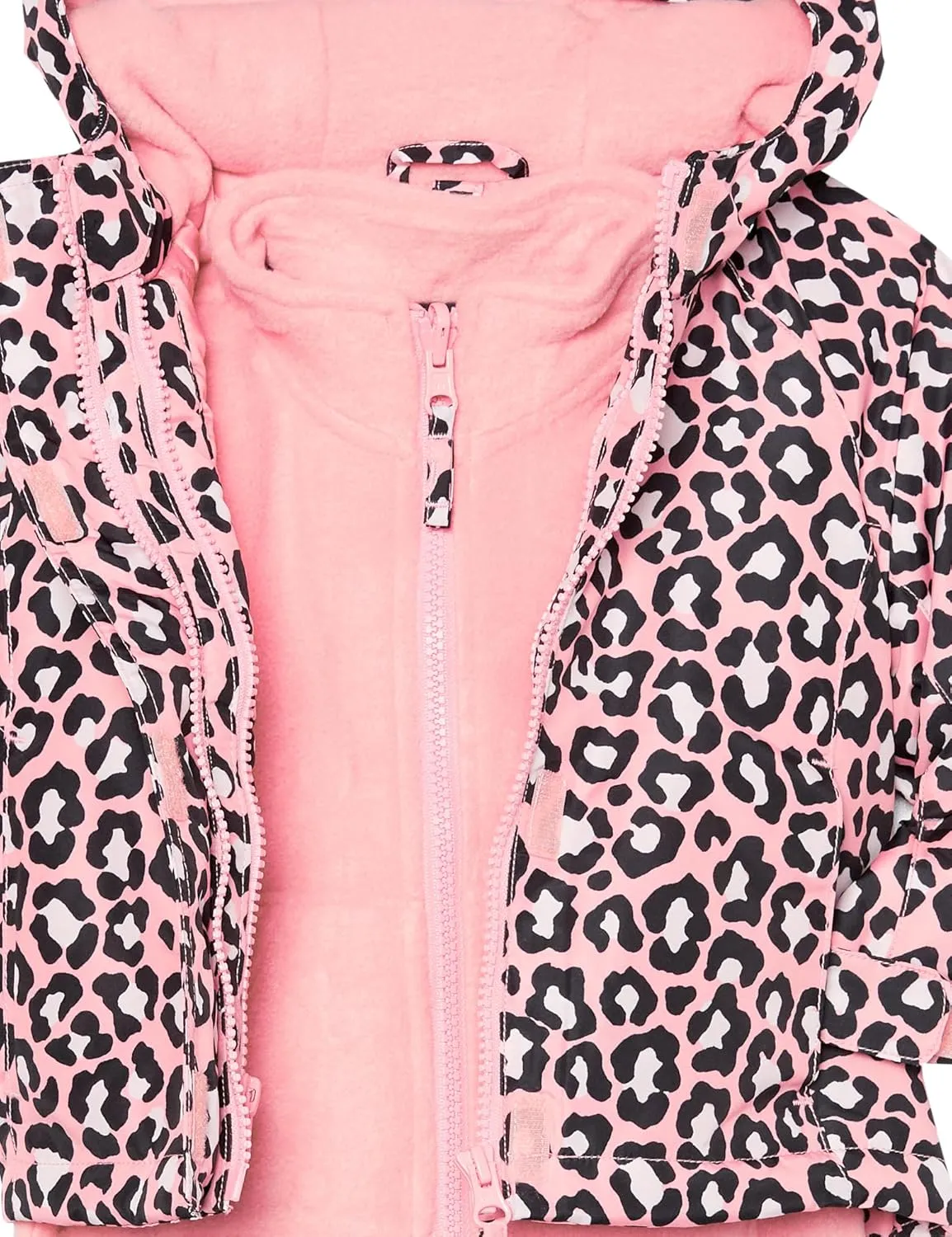 The Children's Place Baby Girls' and Toddler Heavy 3 in 1 Winter Jacket,Wind Water-Resistant Shell,Fleece Inner