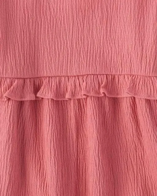 The Children's Place Baby Girls' and Toddler Long Sleeve Ruffle Top