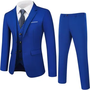 Tuxedo Men Suit Regular Fit 3 Piece Suit Blazer Jacket Waistcoat Pants Men Suit Set for Wedding Prom