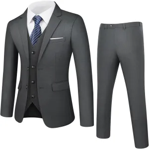 Tuxedo Men Suit Regular Fit 3 Piece Suit Blazer Jacket Waistcoat Pants Men Suit Set for Wedding Prom