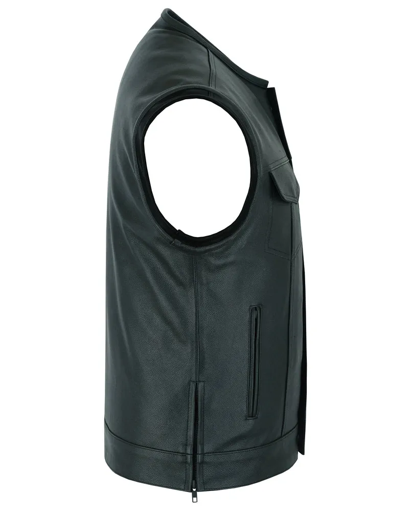 Upgraded Style Gun Pockets, Hidden #10" Black Metal Zipper, Sid