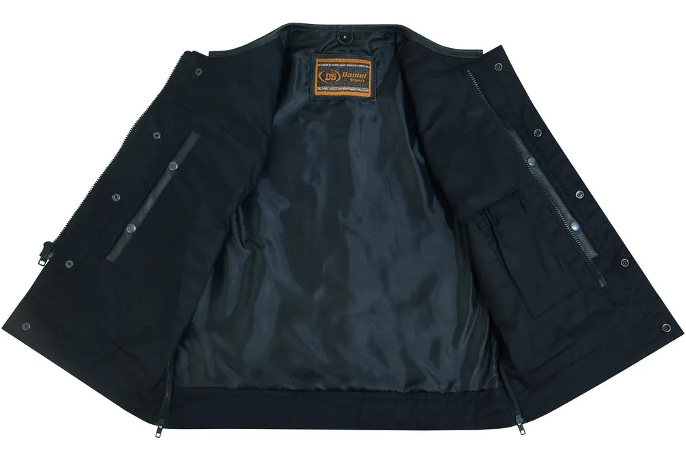 Upgraded Style Gun Pockets, Hidden #10" Black Metal Zipper, Sid