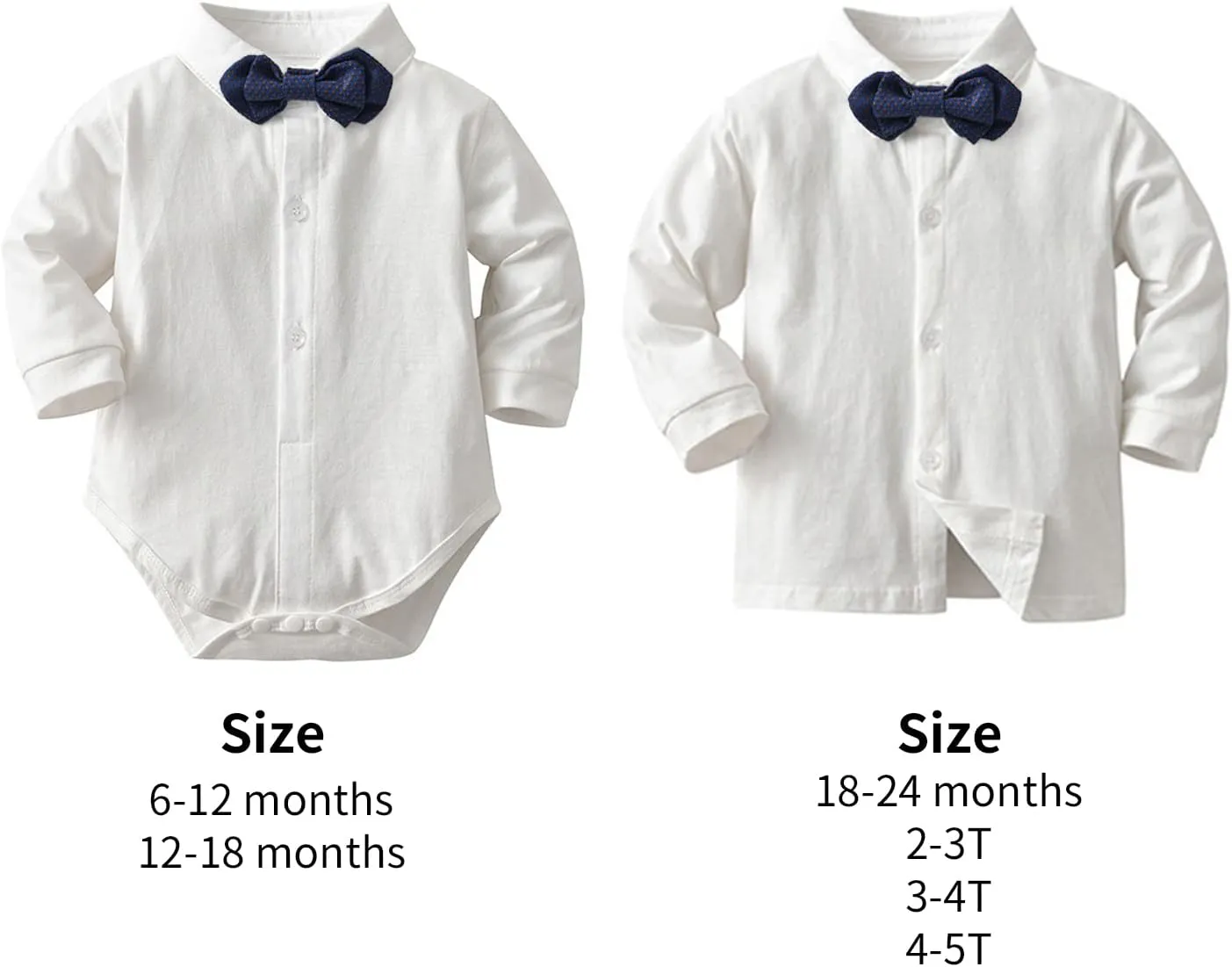 Volunboy Baby Boy Suit Toddler Formal Outfit Kids 3 Piece Vest Gentleman Clothes Long Sleeve Shirt and Pants Set