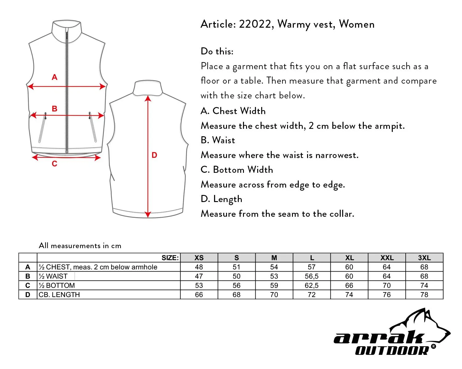 Warmy Synthetic Down Vest Lady (Navy)