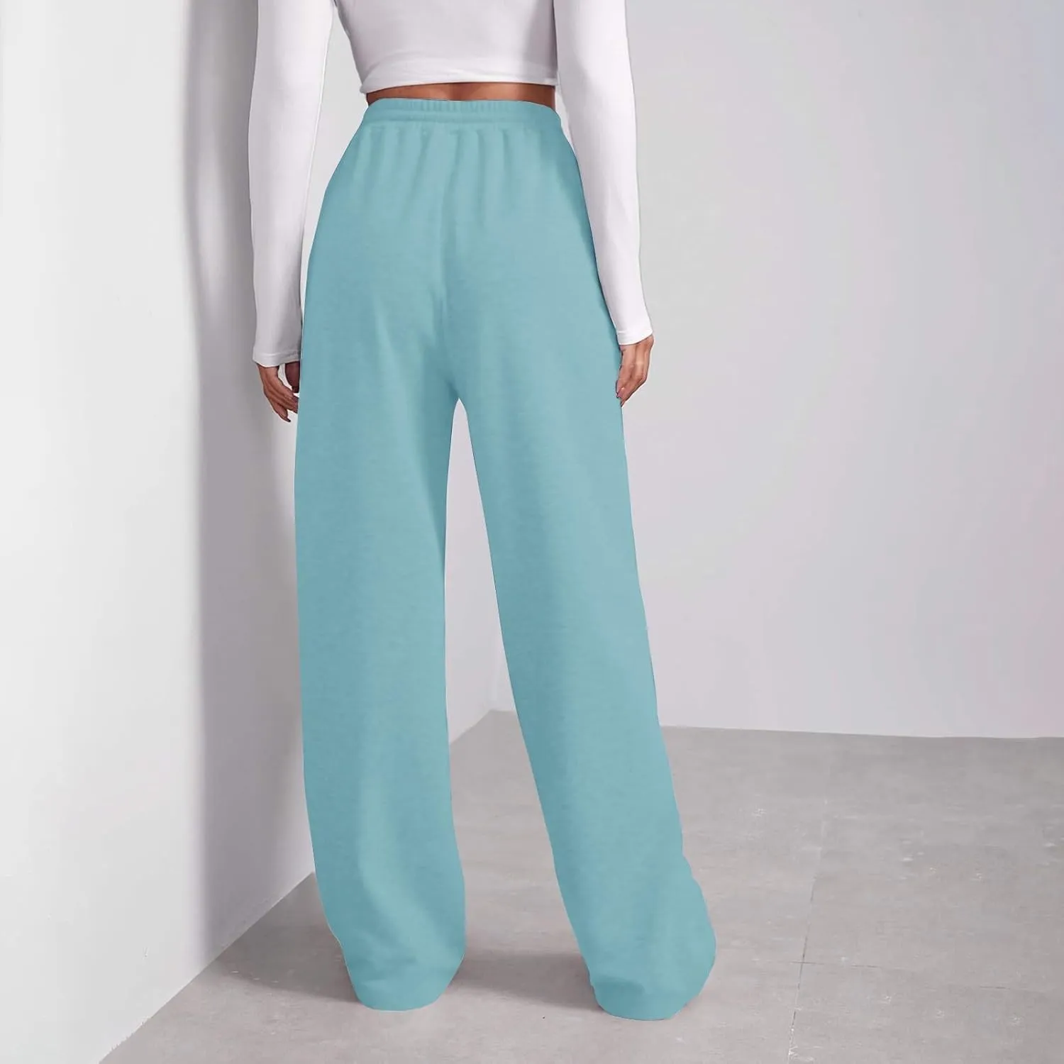 Wide Leg Pants for Women, Wide Leg Straight High Waisted Lightweight Linen