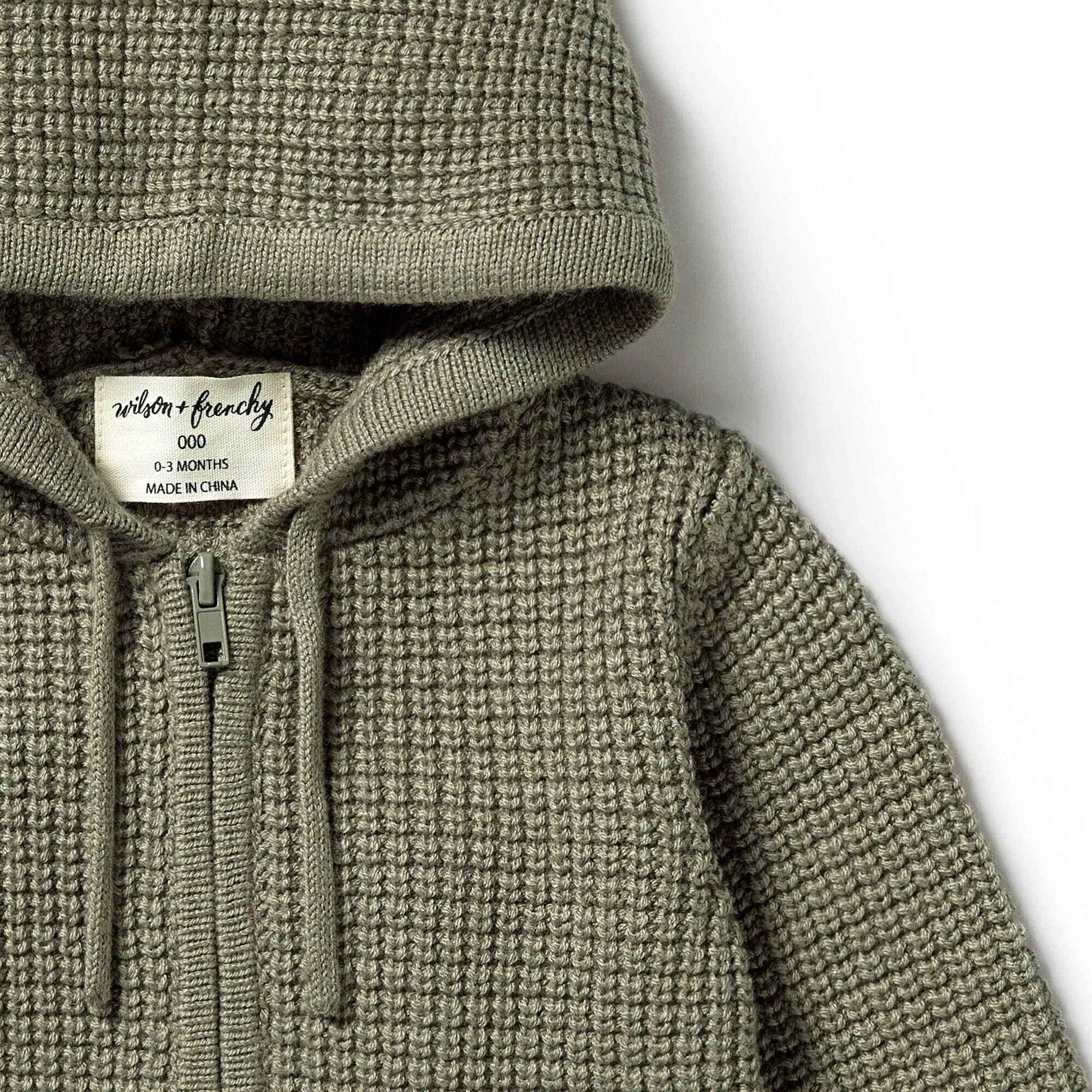 Wilson & Frenchy - Knitted Zipped Jacket Dark Ivy