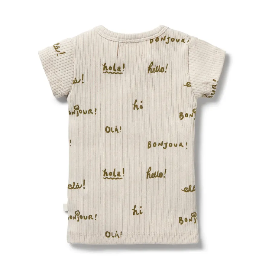 Wilson & Frenchy Organic Rib Henley Tee - Bonjour