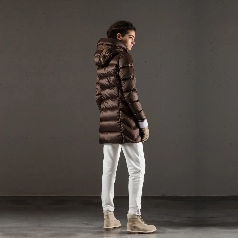 Women Puffer Jumper Winter leather Jacket