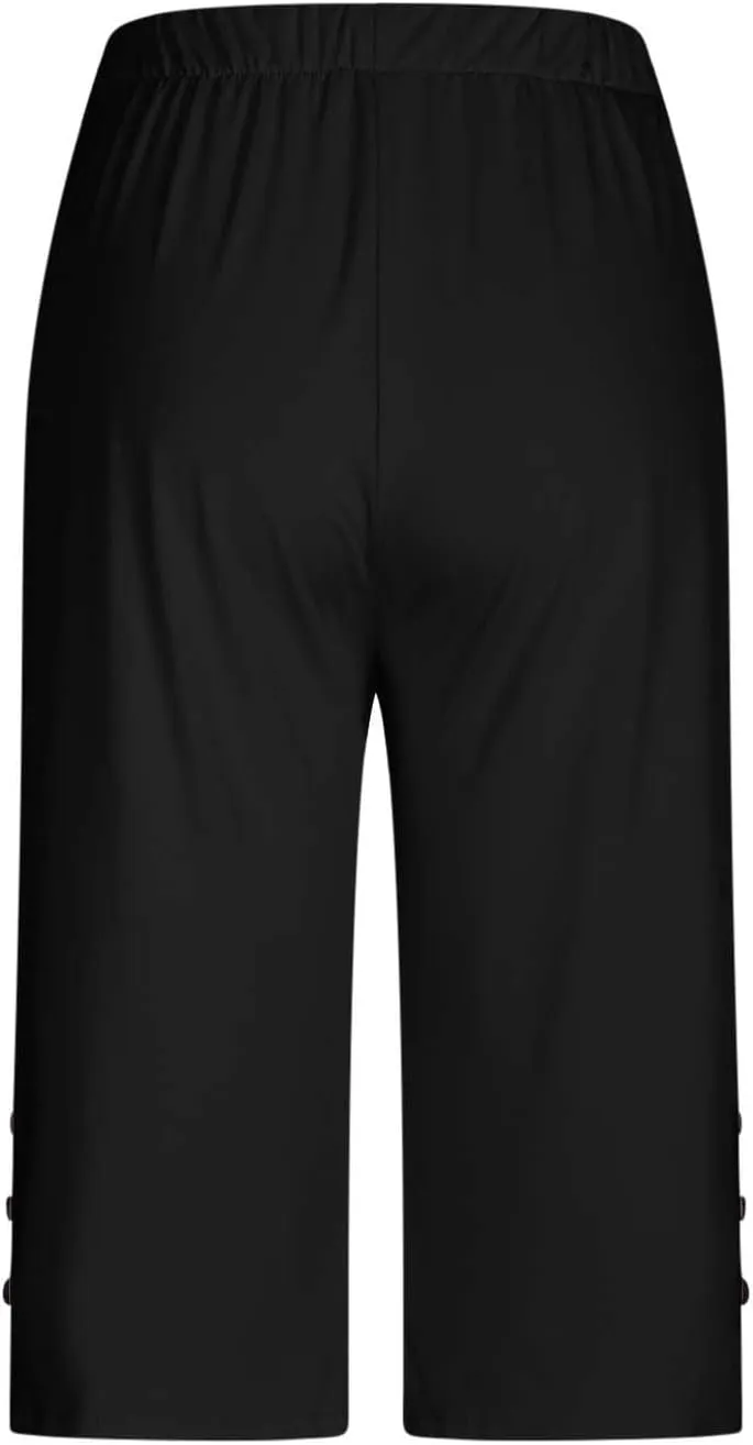 Womens Capris for Summer Dressy Cropped High Waist Yoga Pants Comfy Stretchy Leggings Workout Compression Pants