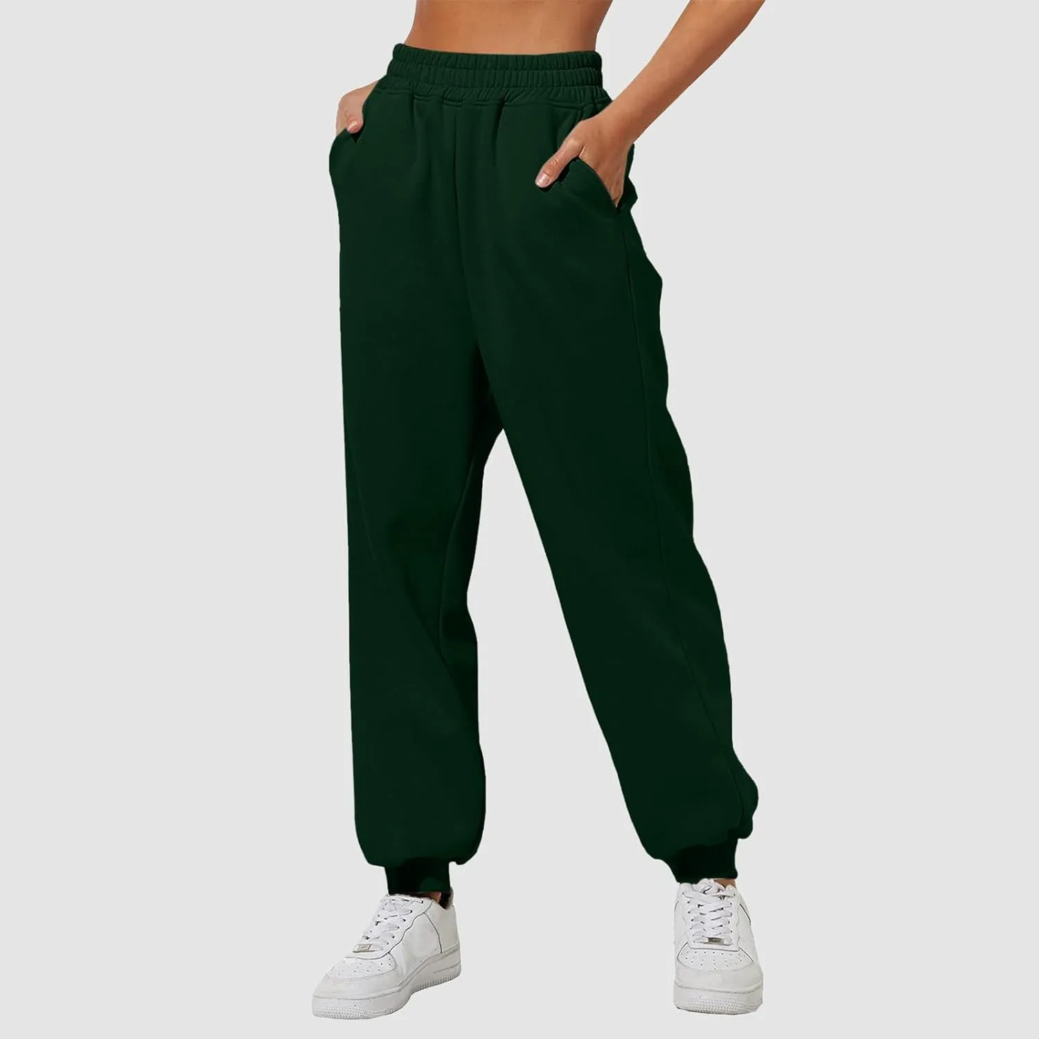 Women's Cotton Linen Summer Fashion Pant Trousers Elastic Waist Lounge Pants Slim Fit Trousers Business Work