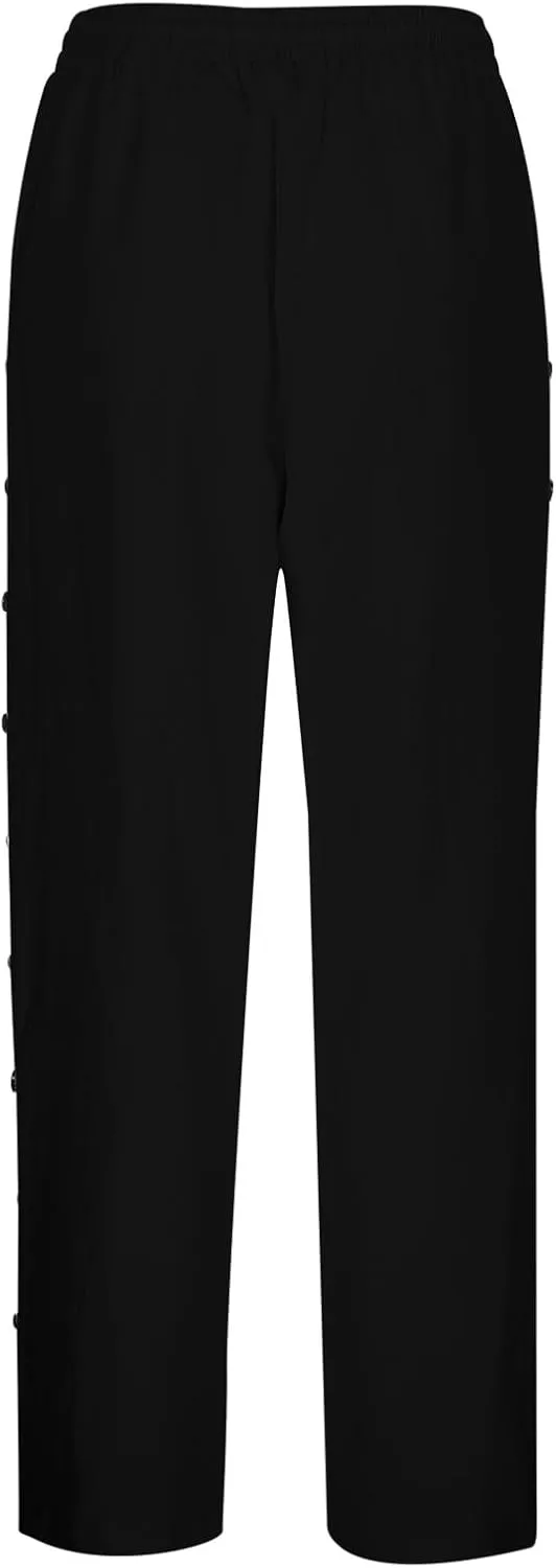 Women's Cotton Linen Summer Printed Pants Elastic Waisted Stretchy Slim Fit Pant Trousers Vacation