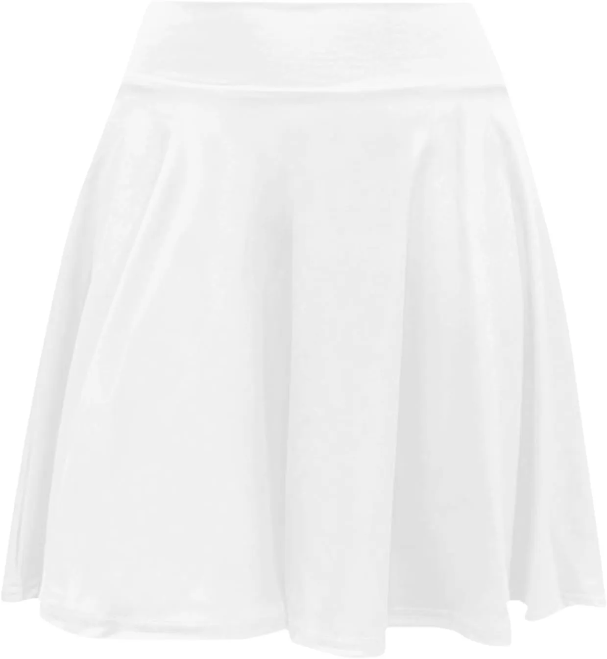 Women's Skort with Built-in Shorts 2025 Fashion Casual Stretchy Pleated High Waisted Flared Mini Tennis Skater Skirt