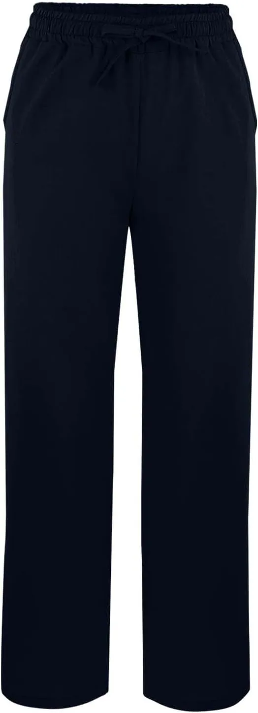 Women's Summer Long Solid Color Cotton Linen Straight Leg Loose Casual Pants Pants with Pockets Summer