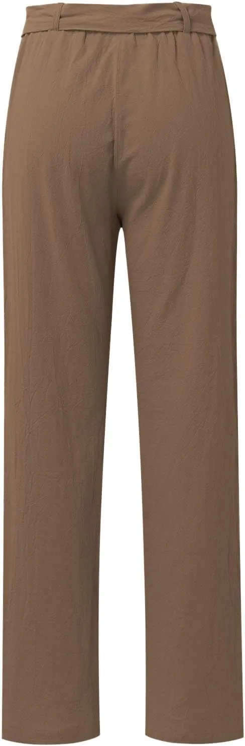 Women's Wide Leg Pants Winter Baggy Sports Capris with Pockets Solid Color Flare Leggings