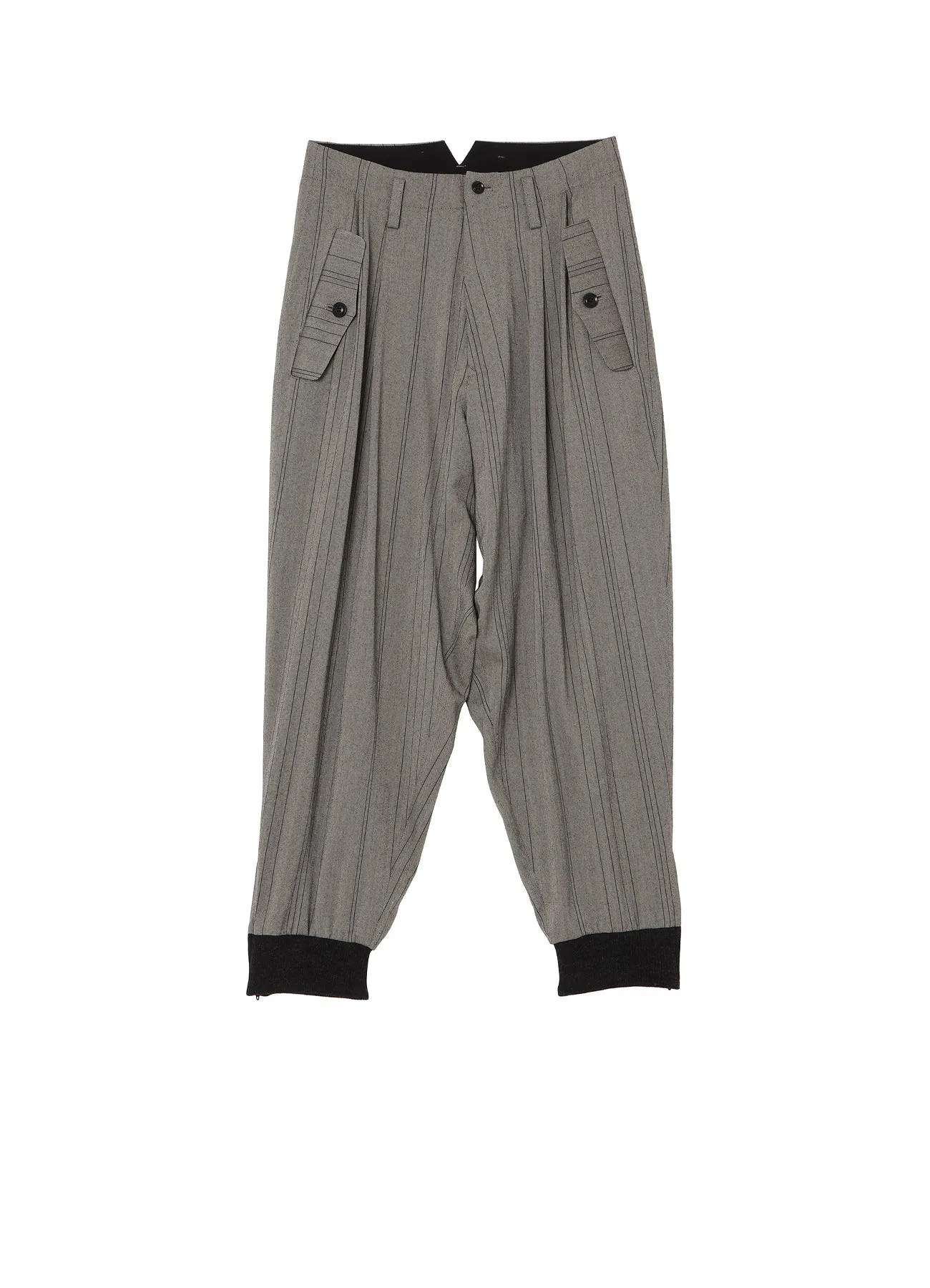 W/RY RANDOM HERRINGBONE RIB SLEEVE PANTS