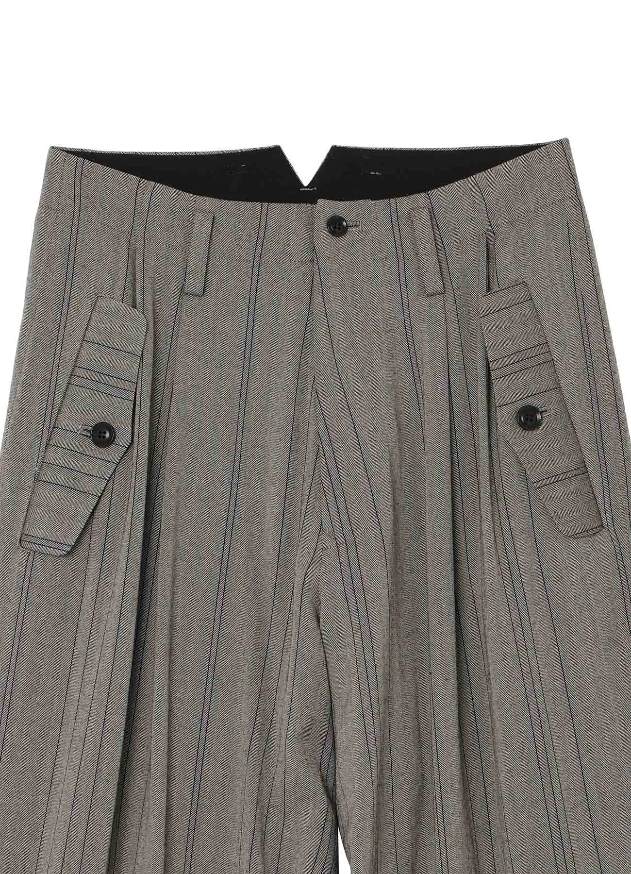 W/RY RANDOM HERRINGBONE RIB SLEEVE PANTS