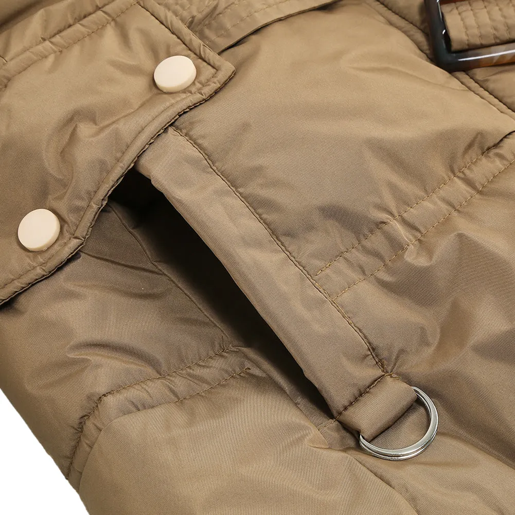 YESFASHION Slim Fit Down Padded Jacket Mid-length Coats