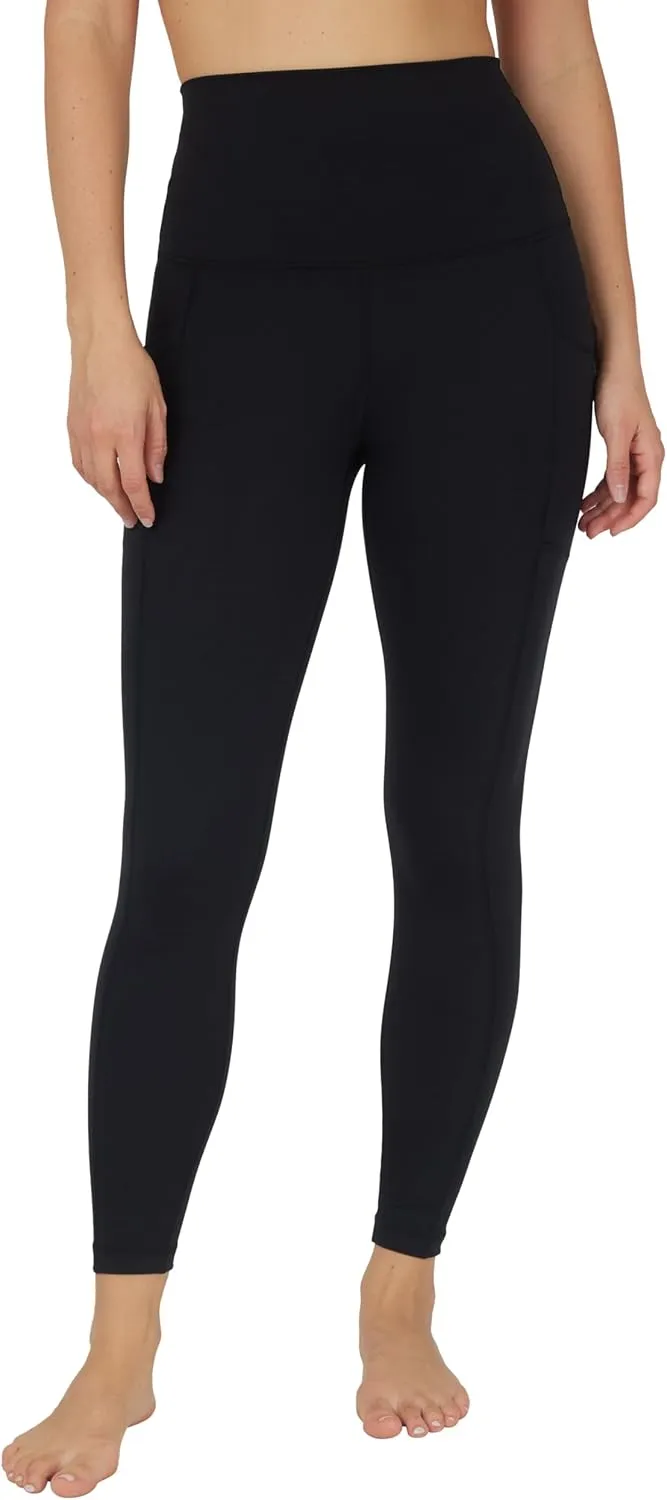 Yogalicious High Waist Ultra Soft 7/8 Ankle Length Leggings with Pockets for Women