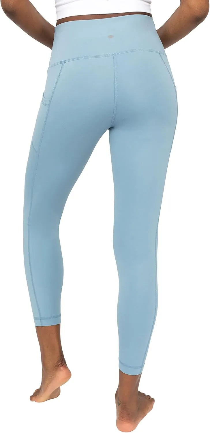 Yogalicious High Waist Ultra Soft 7/8 Ankle Length Leggings with Pockets for Women