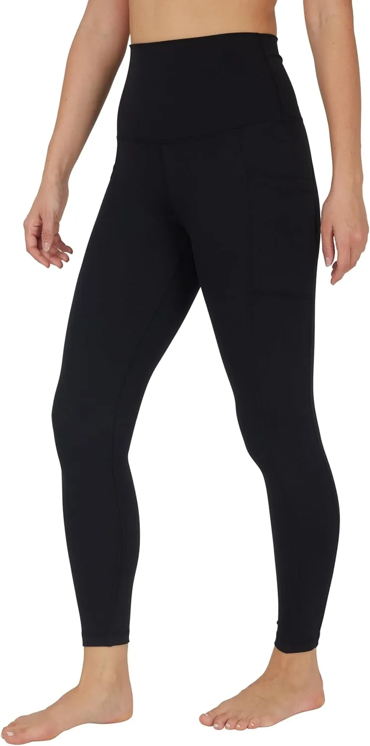 Yogalicious High Waist Ultra Soft 7/8 Ankle Length Leggings with Pockets for Women
